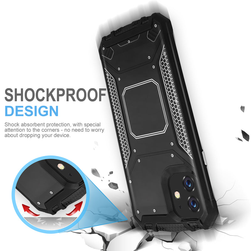 TJS "TankMate" Built-in Metal Plate Aluminum Phone Case for iPhone 11, iPhone 11 Pro, iPhone 11 Pro Max - InfinityAccessories017