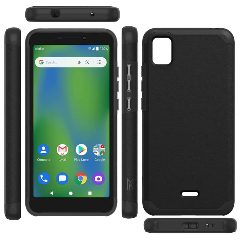 TJS "ArmorLux" Hybrid Phone Case for Cricket Vision Plus