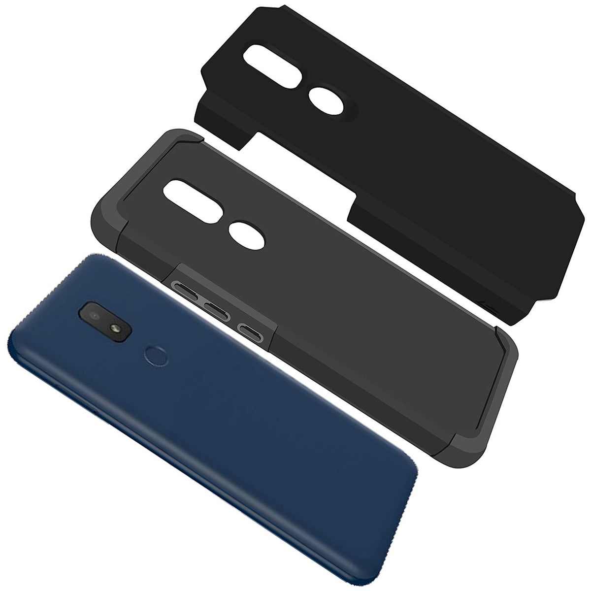 TJS "ArmorLux" Hybrid Phone Case for AT&T Motivate2