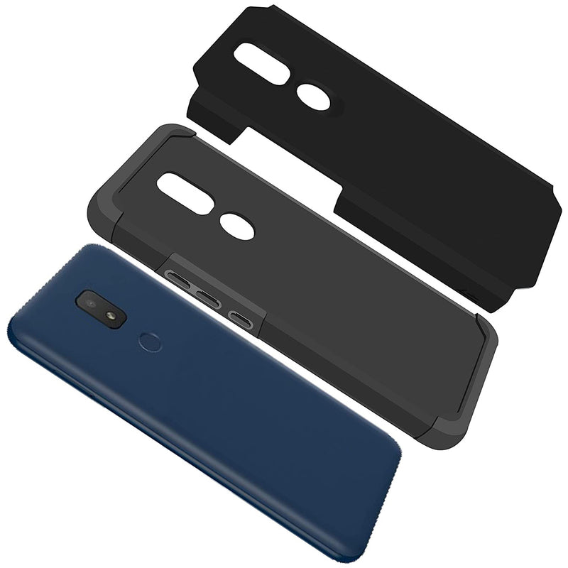 TJS "ArmorLux" Hybrid Phone Case for AT&T Motivate2