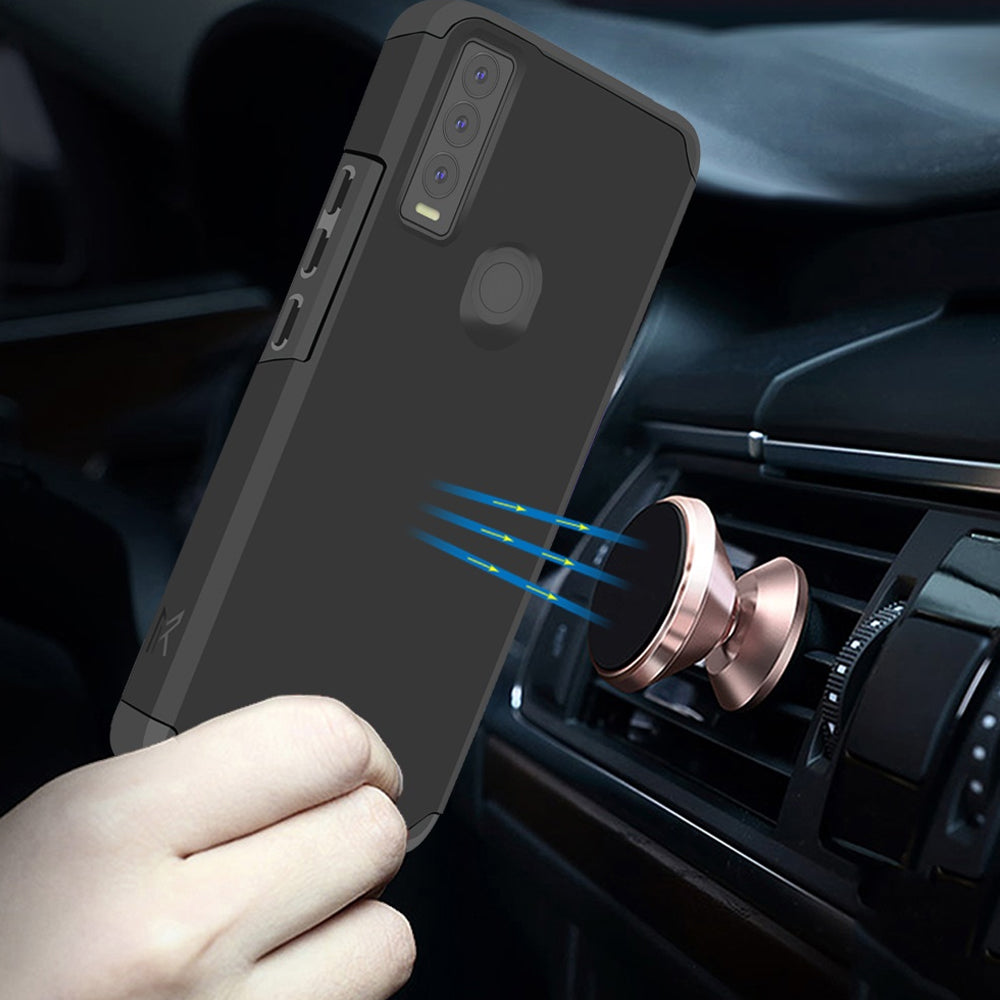 TJS "ArmorLux" Hybrid Phone Case for Cricket Ovation 3