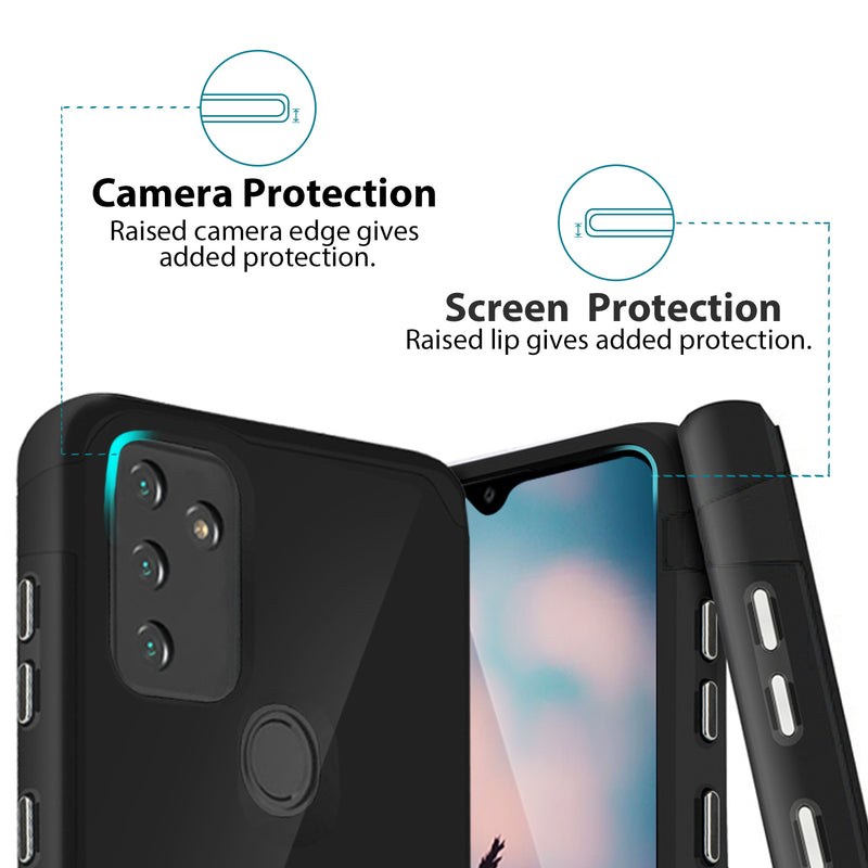 TJS "ArmorLux" Hybrid Phone Case for T-Mobile Wiko Voix