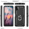 TJS "DuoGuard" Ring Kickstand Phone Case for Samsung Galaxy A22 5G