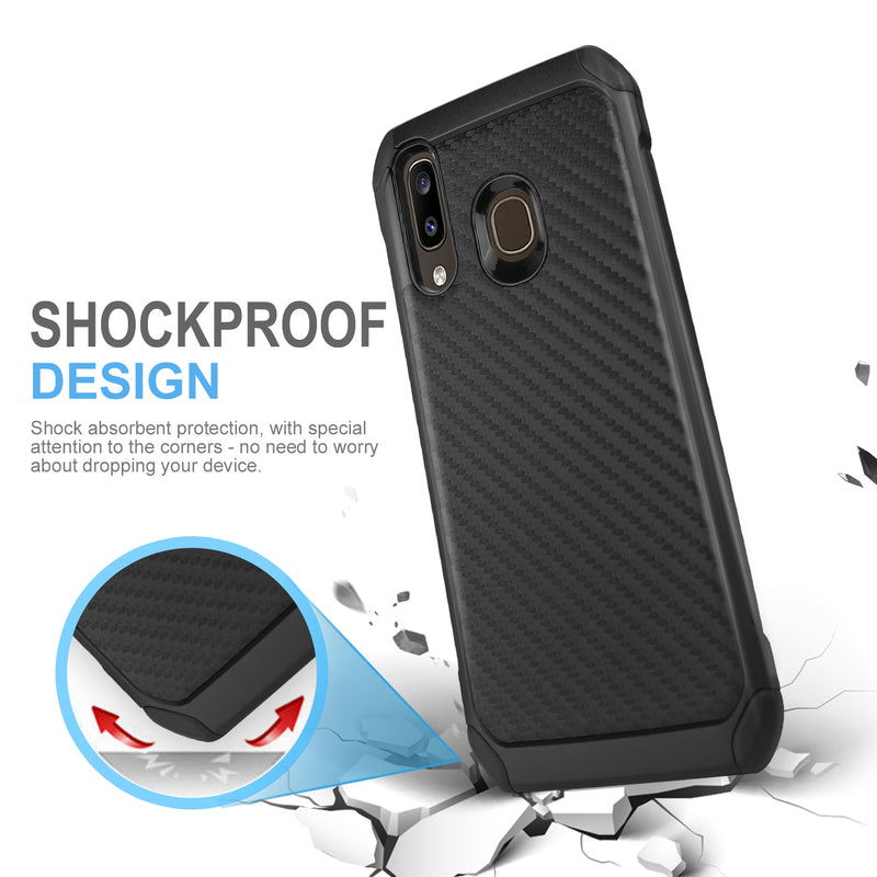 TJS "IMPACT" Hybrid Phone Case for Galaxy A20, Galaxy A30, Galaxy A50 - InfinityAccessories017