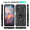 TJS "DuoGuard" Ring Kickstand Phone Case for Samsung Galaxy A14 5G