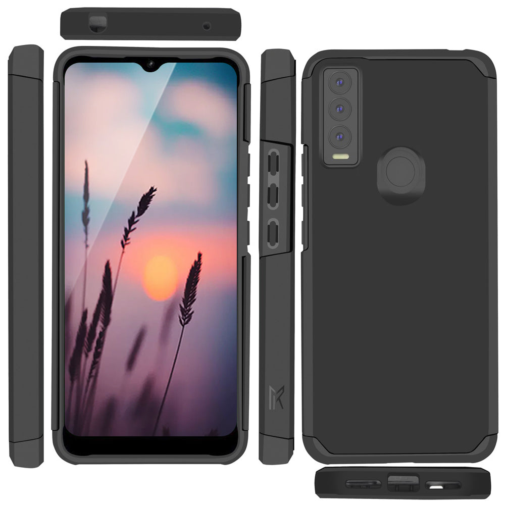 TJS "ArmorLux" Hybrid Phone Case for Cricket Ovation 3