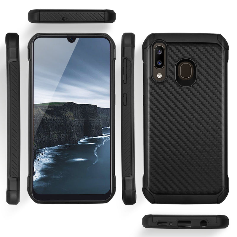 TJS "IMPACT" Hybrid Phone Case for Galaxy A20, Galaxy A30, Galaxy A50 - InfinityAccessories017