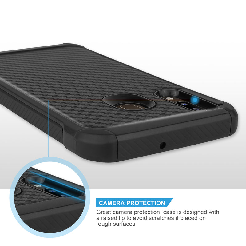 TJS "IMPACT" Hybrid Phone Case for Galaxy A20, Galaxy A30, Galaxy A50 - InfinityAccessories017