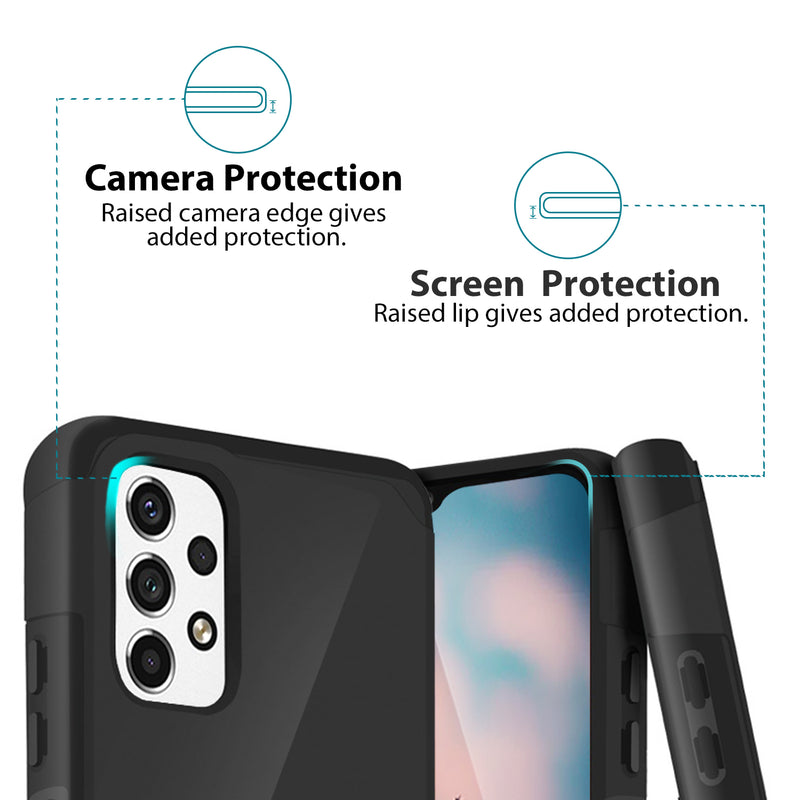 TJS "ArmorLux" Hybrid Phone Case for Samsung Galaxy A23 5G