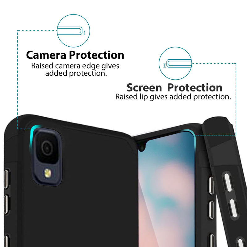 TJS "ArmorLux" Hybrid Phone Case for TCL 30Z