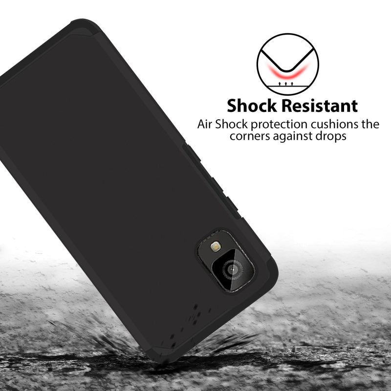 TJS "ArmorLux" Hybrid Phone Case for TCL ION Z