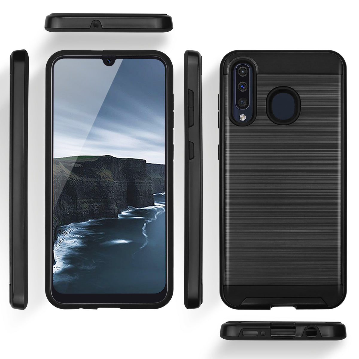 TJS "Legency" Hybrid Phone Case for Galaxy A20, Galaxy A30, Galaxy A50 - InfinityAccessories017