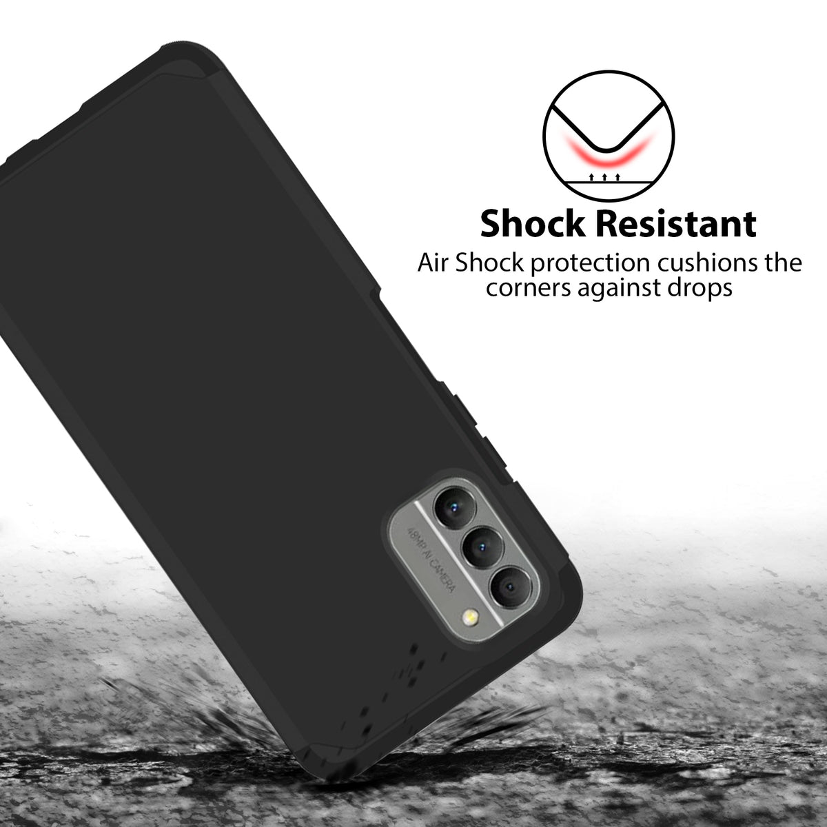 TJS "ArmorLux" Hybrid Phone Case for Nokia G400