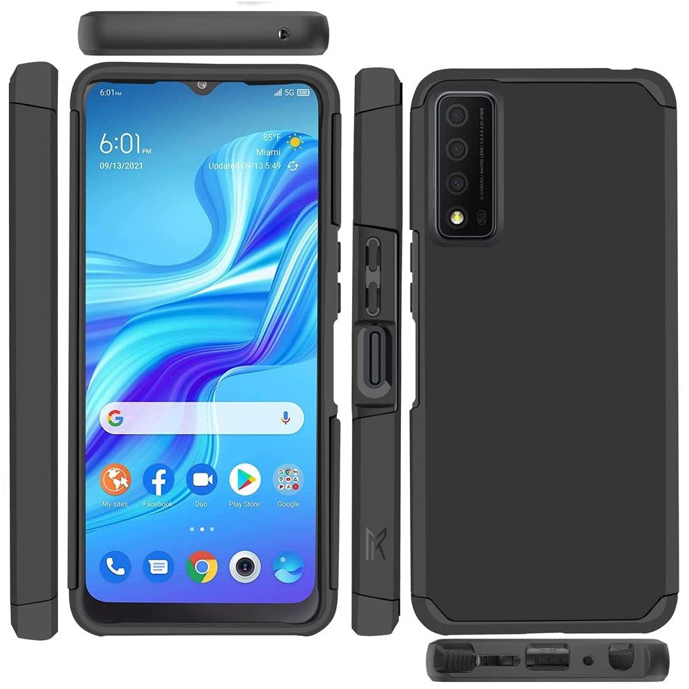 TJS "ArmorLux" Hybrid Phone Case for TCL Stylus 5G