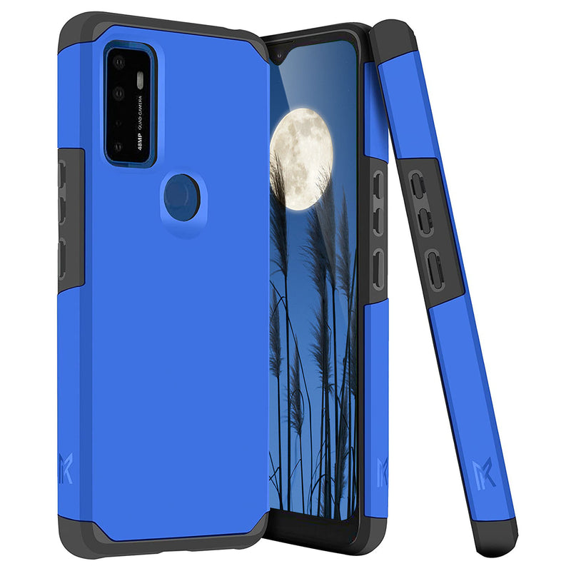 TJS "ArmorLux" Hybrid Phone Case for AT&T Radiant Max 5G / AT&T Fusion 5G / Cricket Dream 5G / Cricket Innovate 5G