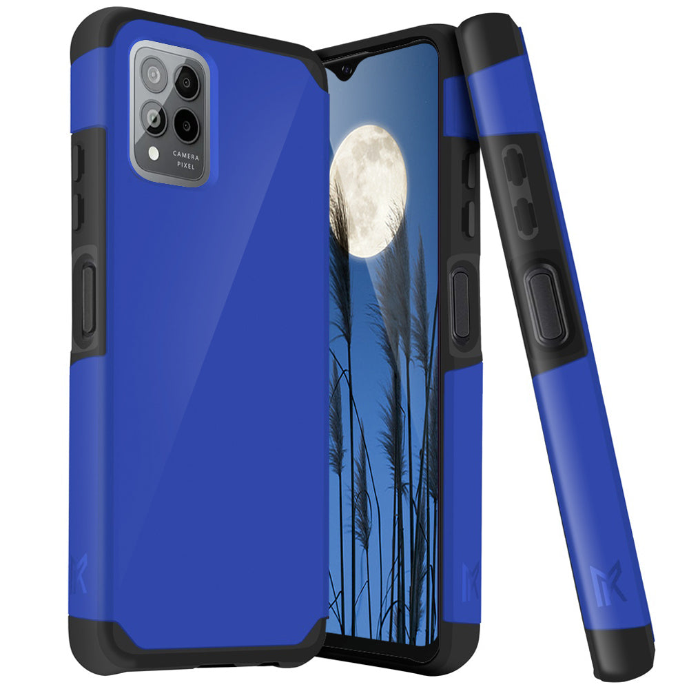 TJS "ArmorLux" Hybrid Phone Case for T-Mobile Revvl 6 Pro 5G