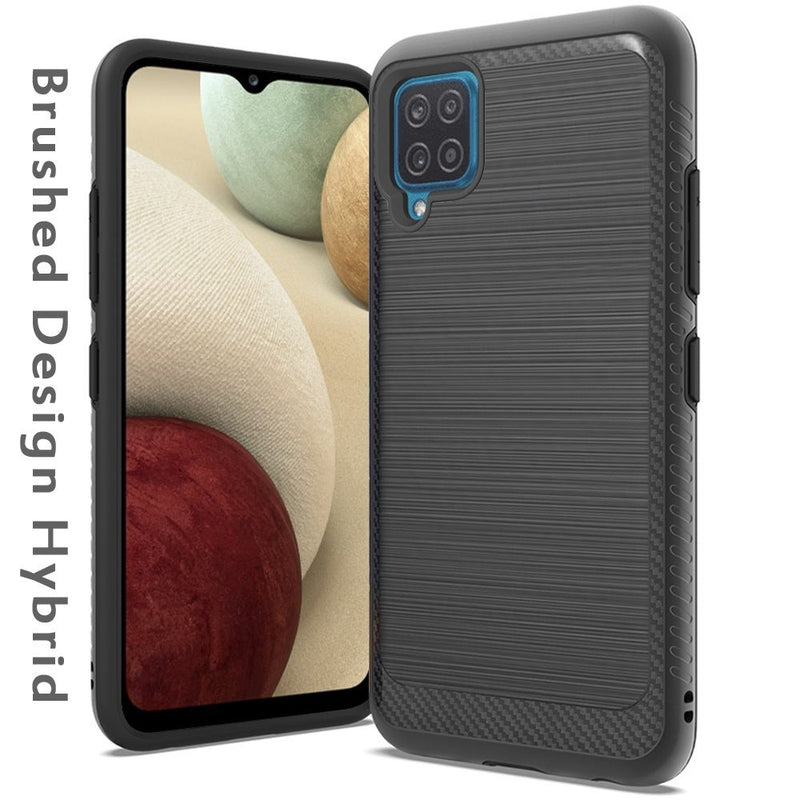 TJS "Thunder" Hybrid Phone Case for Samsung Galaxy A12