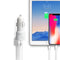 ESOULK 12W 2.4A Dual USB Travel Car Charger with 5ft USB to Lightning Charging Cable