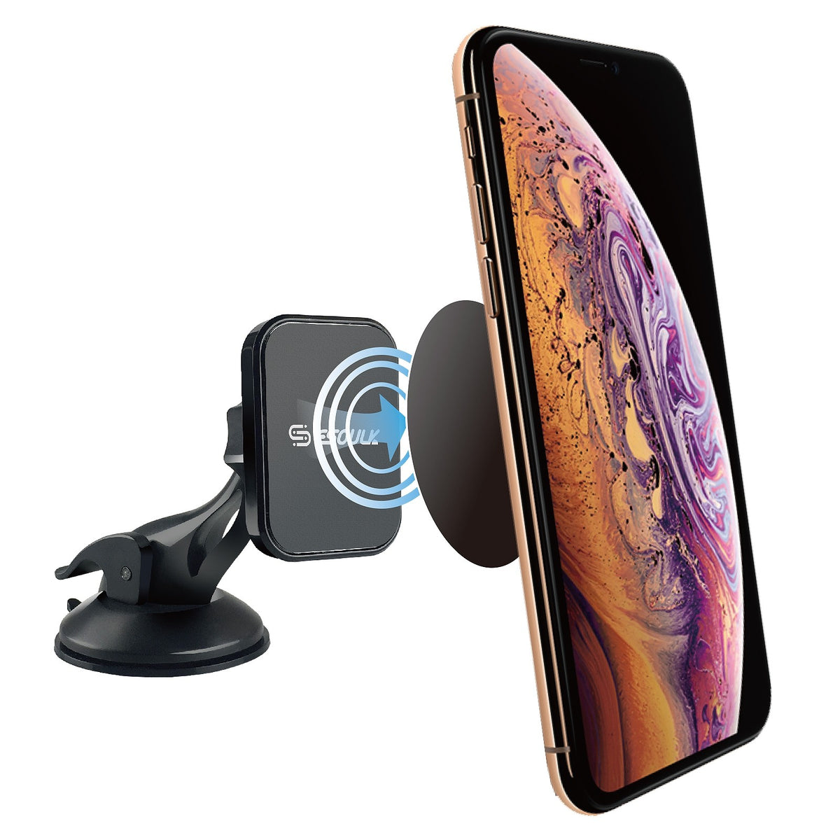ESOULK Magnetic Car Holder Dashboard Windshield Mount With Dashboard Pad
