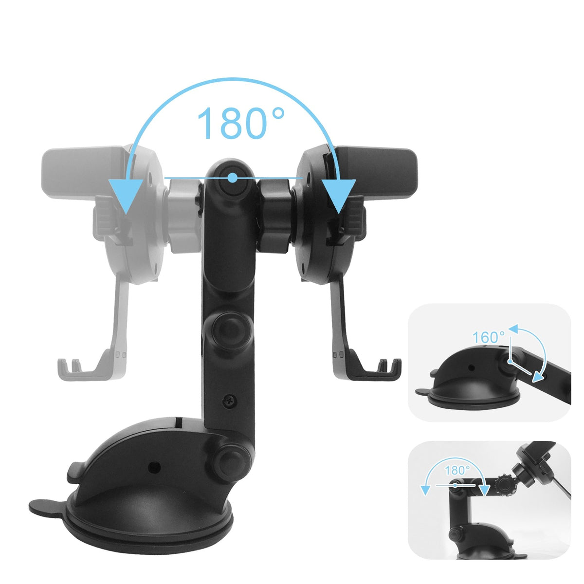 ESOULK One Touch Car Mount for Dashboard Windshield