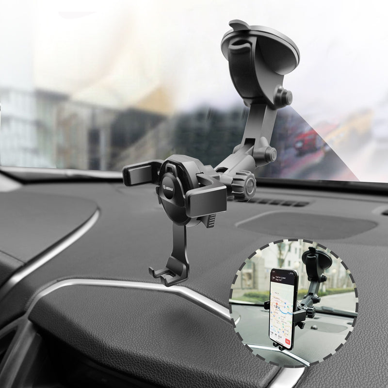 ESOULK One Touch Car Mount for Dashboard Windshield