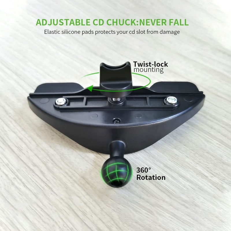 ESOULK One Touch CD Slot with 360 Rotation Ball Joint Car Mount