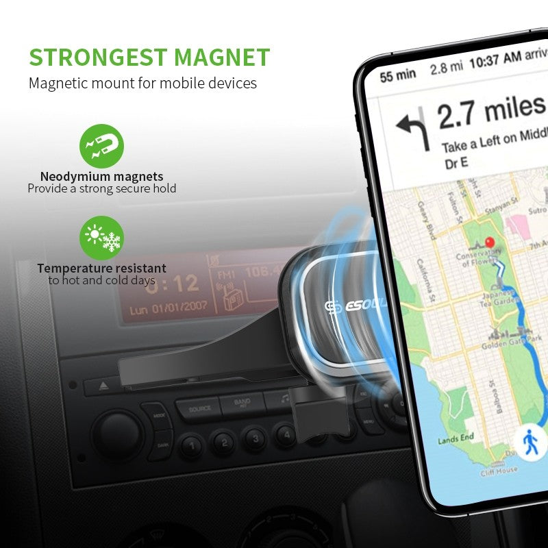 ESOULK CD Slot Magnetic 360 Rotation Car Mount