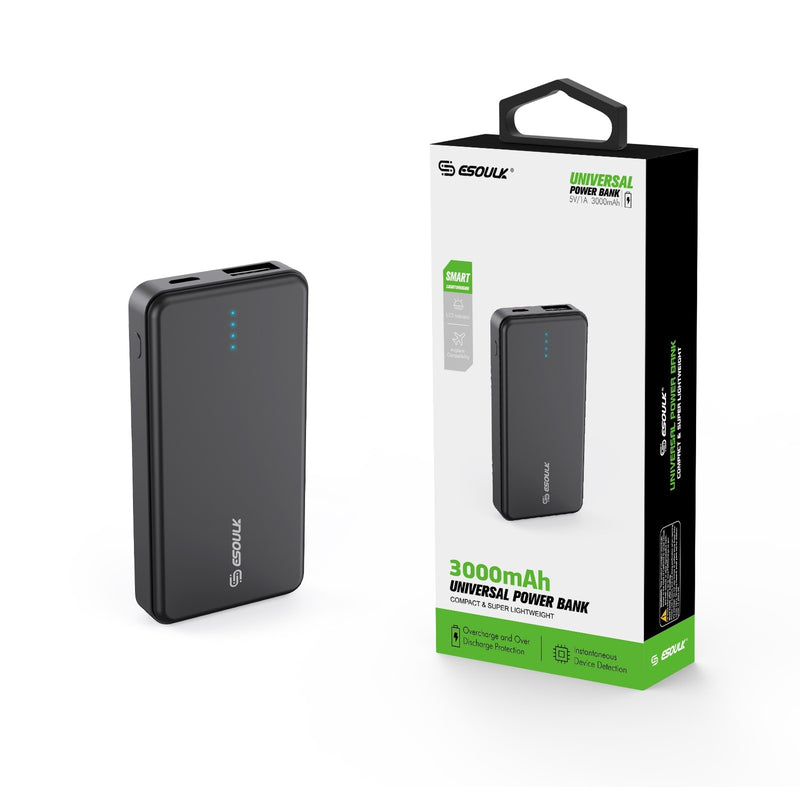 ESOULK 3000 mAh Universal Power Bank