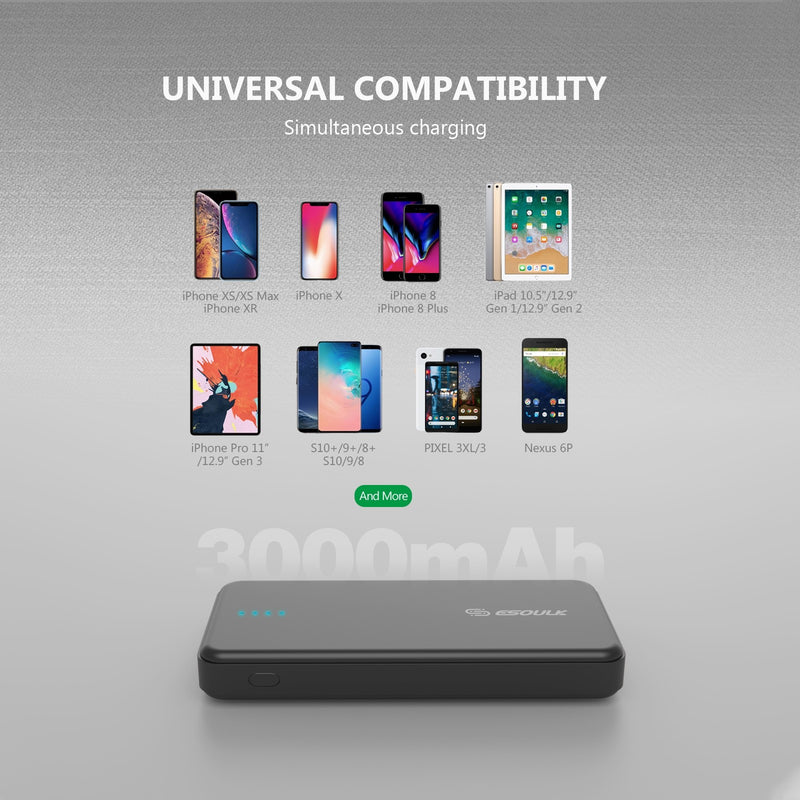 ESOULK 3000 mAh Universal Power Bank
