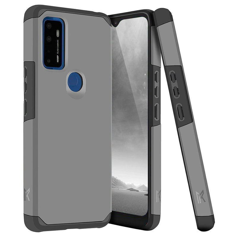 TJS "ArmorLux" Hybrid Phone Case for AT&T Radiant Max 5G / AT&T Fusion 5G / Cricket Dream 5G / Cricket Innovate 5G