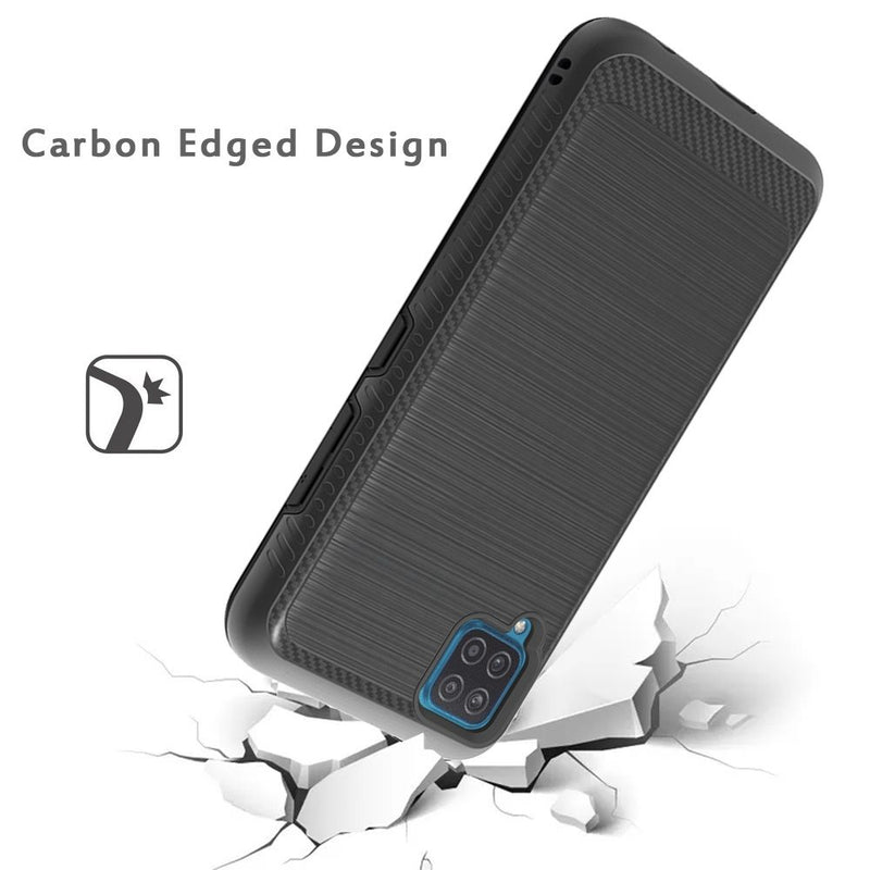 TJS "Thunder" Hybrid Phone Case for Samsung Galaxy A12