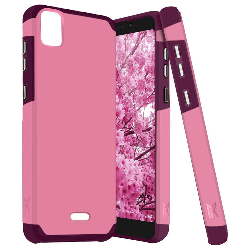 TJS "ArmorLux" Hybrid Phone Case for Cricket Vision Plus