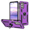 TJS "DuoGuard" Ring Kickstand Phone Case for Motorola G Stylus 5G 2022