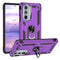 TJS "DuoGuard" Ring Kickstand Phone Case for Motorola G 5G 2022