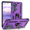 TJS "DuoGuard" Ring Kickstand Phone Case for Motorola Edge 5G 2022