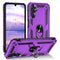 TJS "DuoGuard" Ring Kickstand Phone Case for Samsung Galaxy A14 5G
