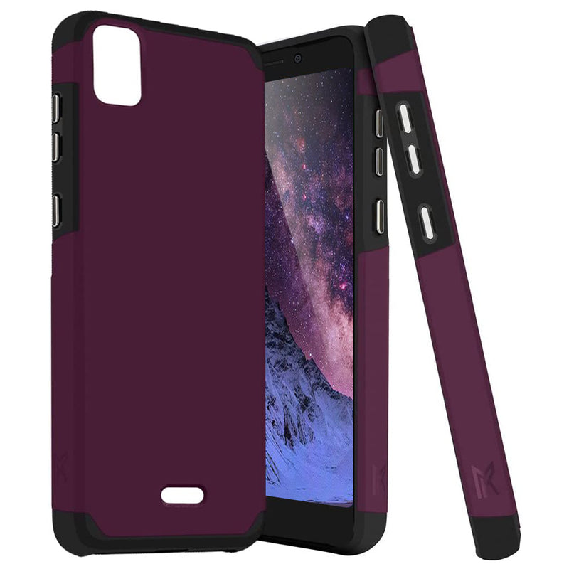 TJS "ArmorLux" Hybrid Phone Case for Cricket Vision Plus