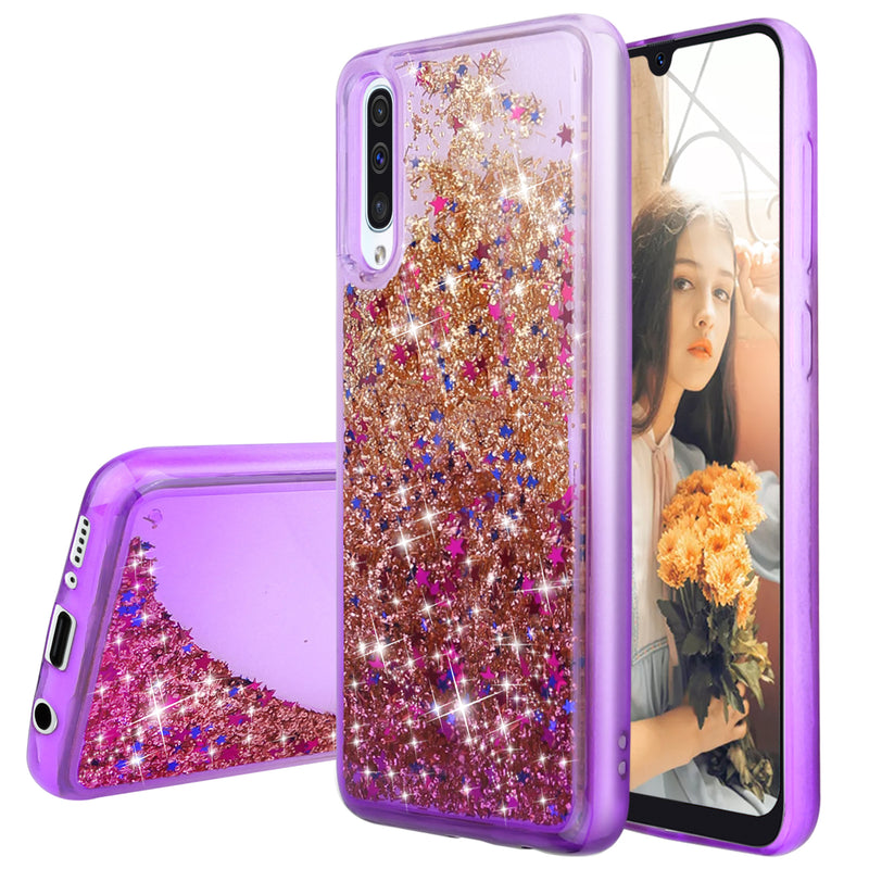 Liquid Glitter Hybrid Phone Case for Galaxy A50 - InfinityAccessories017
