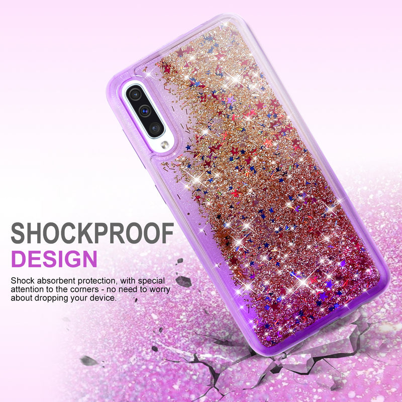 Liquid Glitter Hybrid Phone Case for Galaxy A50 - InfinityAccessories017