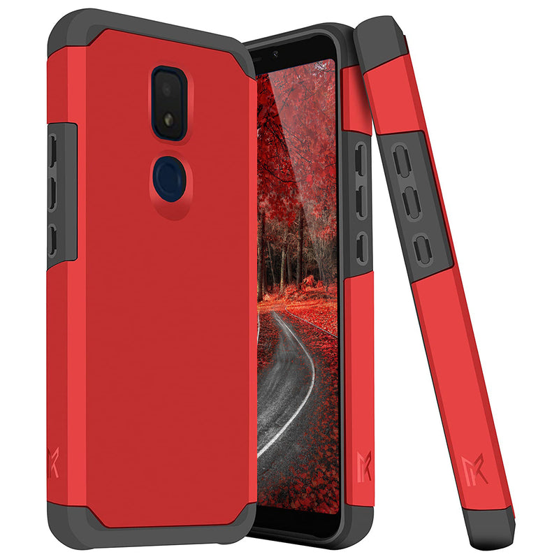 TJS "ArmorLux" Hybrid Phone Case for AT&T Motivate2