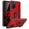 TJS "DuoGuard" Ring Kickstand Phone Case for Samsung Galaxy A03s
