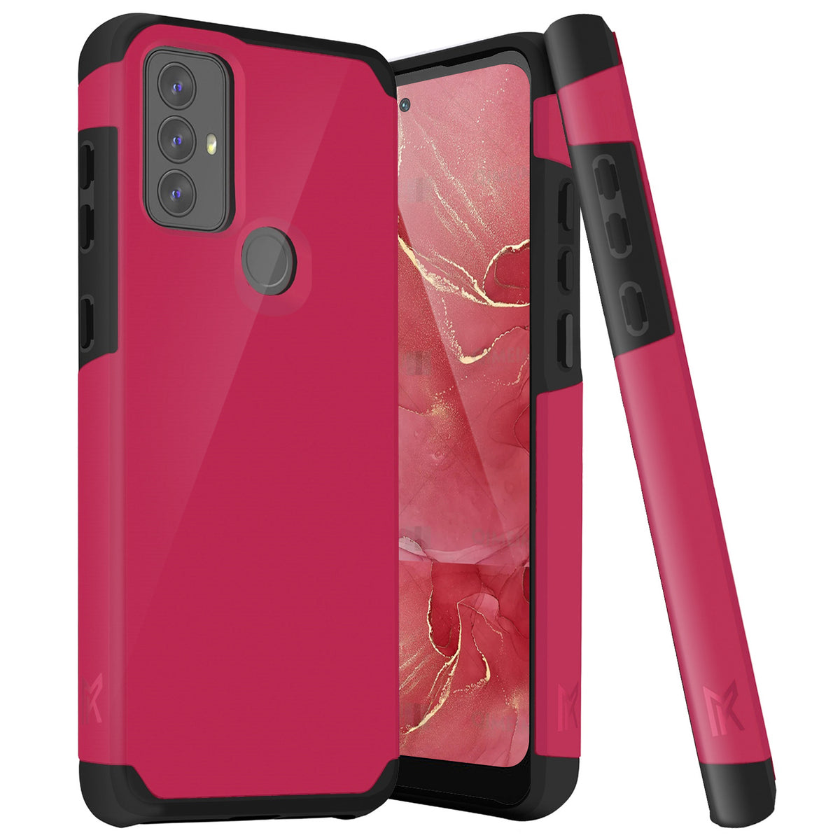 TJS "ArmorLux" Hybrid Phone Case for Motorola G Play 2023