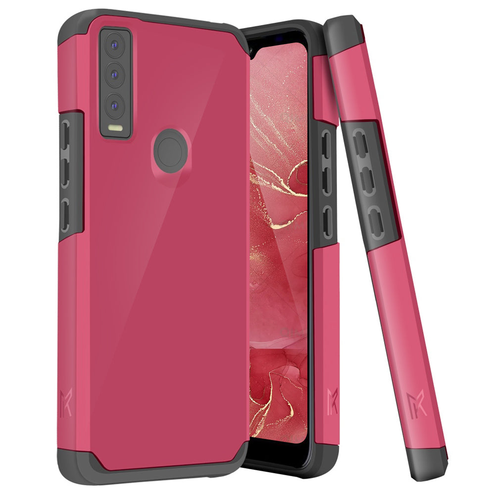 TJS "ArmorLux" Hybrid Phone Case for Cricket Ovation 3