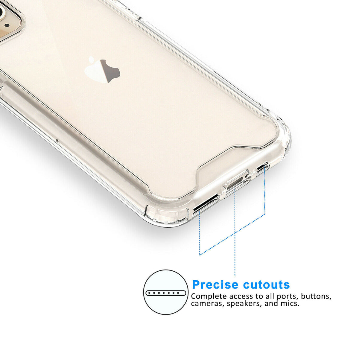 TJS ”Agile“ Transparent TPU Phone Case for iPhone 11, iPhone 11 Pro, iPhone 11 Pro Max - InfinityAccessories017