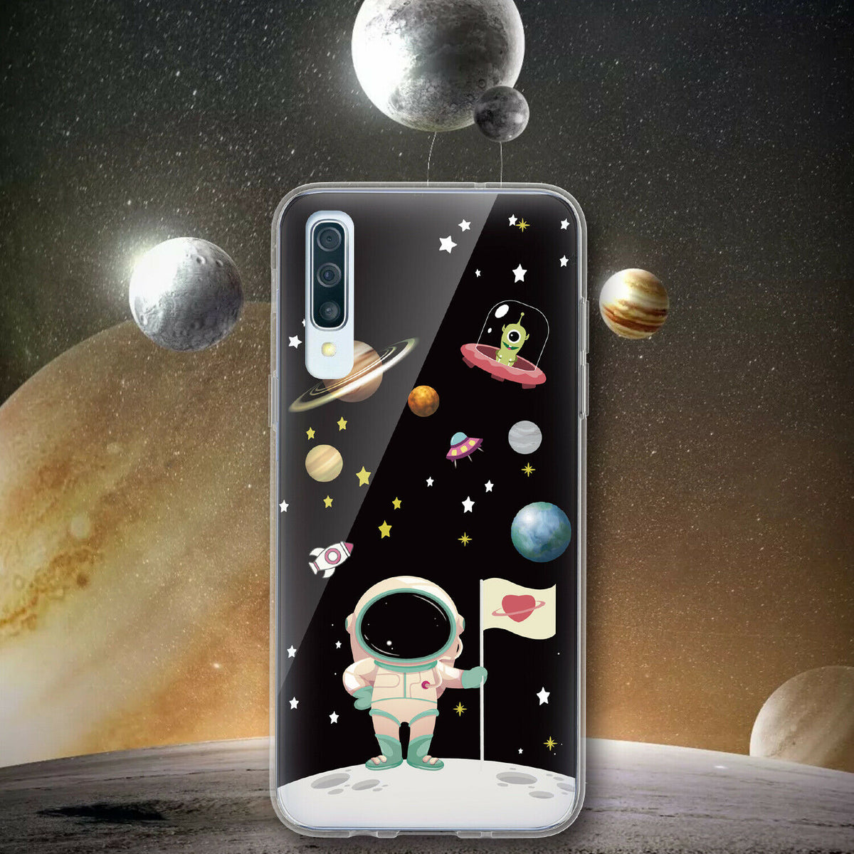 TJS "Juno" Design IMD TPU Phone Case for Galaxy A50 - InfinityAccessories017