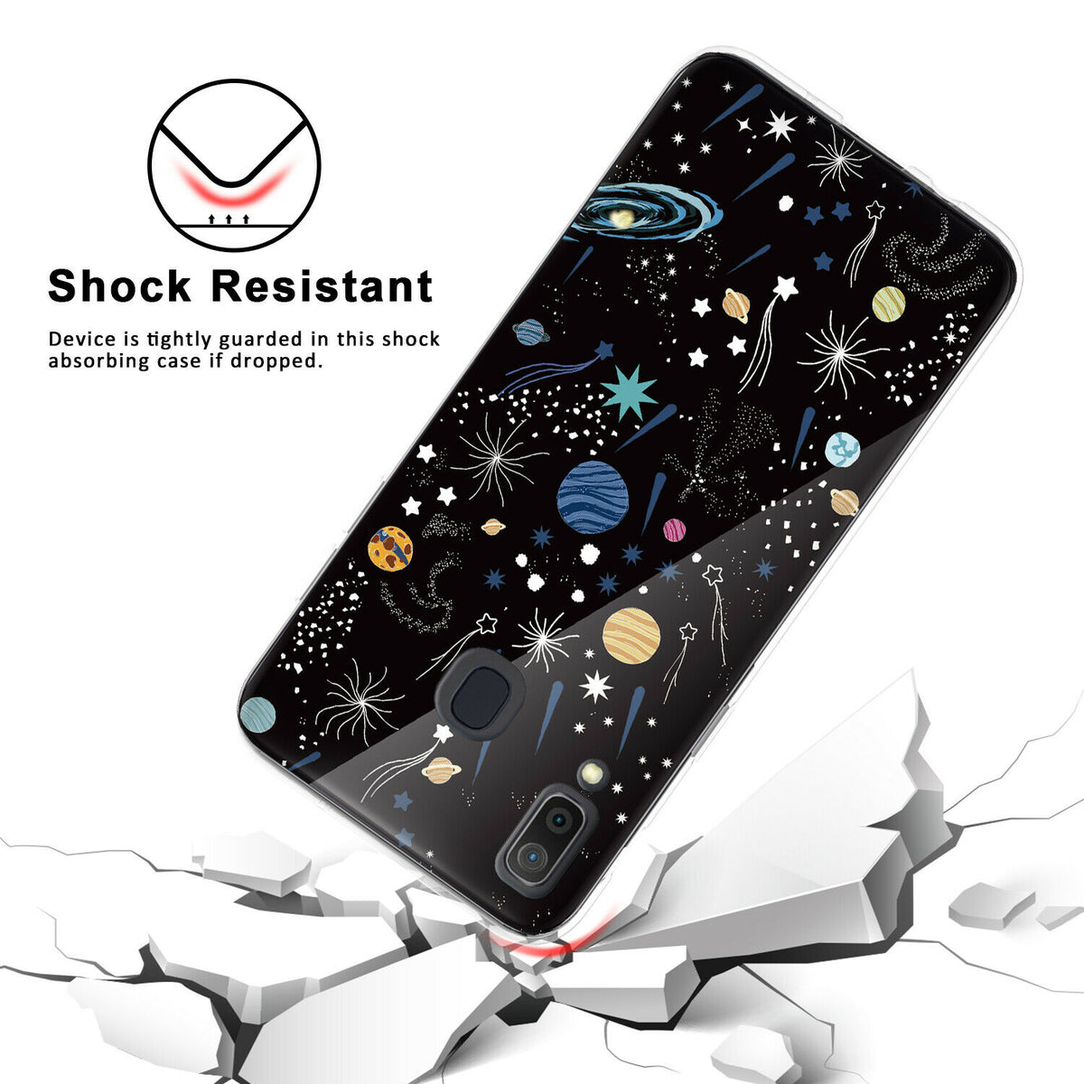 TJS "Juno" Design IMD TPU Phone Case for Galaxy A20, Galaxy A30 - InfinityAccessories017