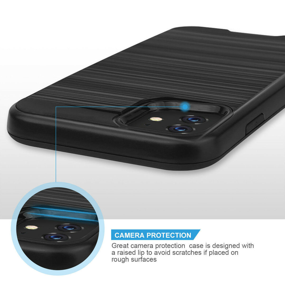 TJS "Legency" Hybrid Phone Case for iPhone 11, iPhone 11 Pro, iPhone 11 Pro Max - InfinityAccessories017