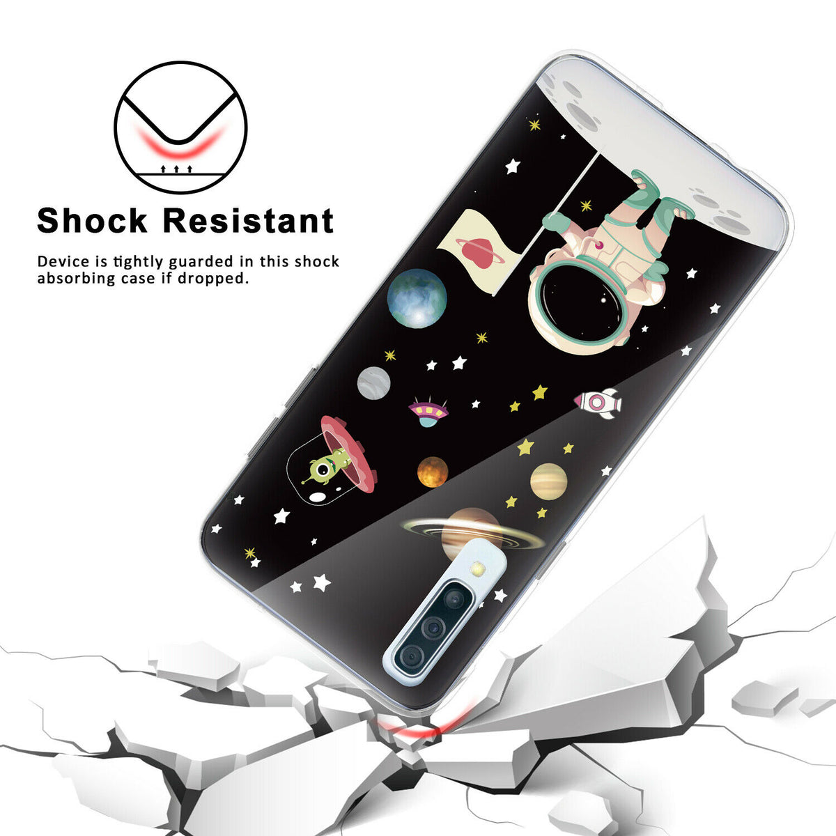 TJS "Juno" Design IMD TPU Phone Case for Galaxy A50 - InfinityAccessories017