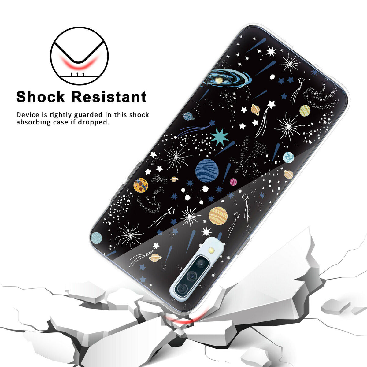 TJS "Juno" Design IMD TPU Phone Case for Galaxy A50 - InfinityAccessories017