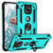 TJS "DuoGuard" Ring Kickstand Phone Case for Motorola G Power 2021